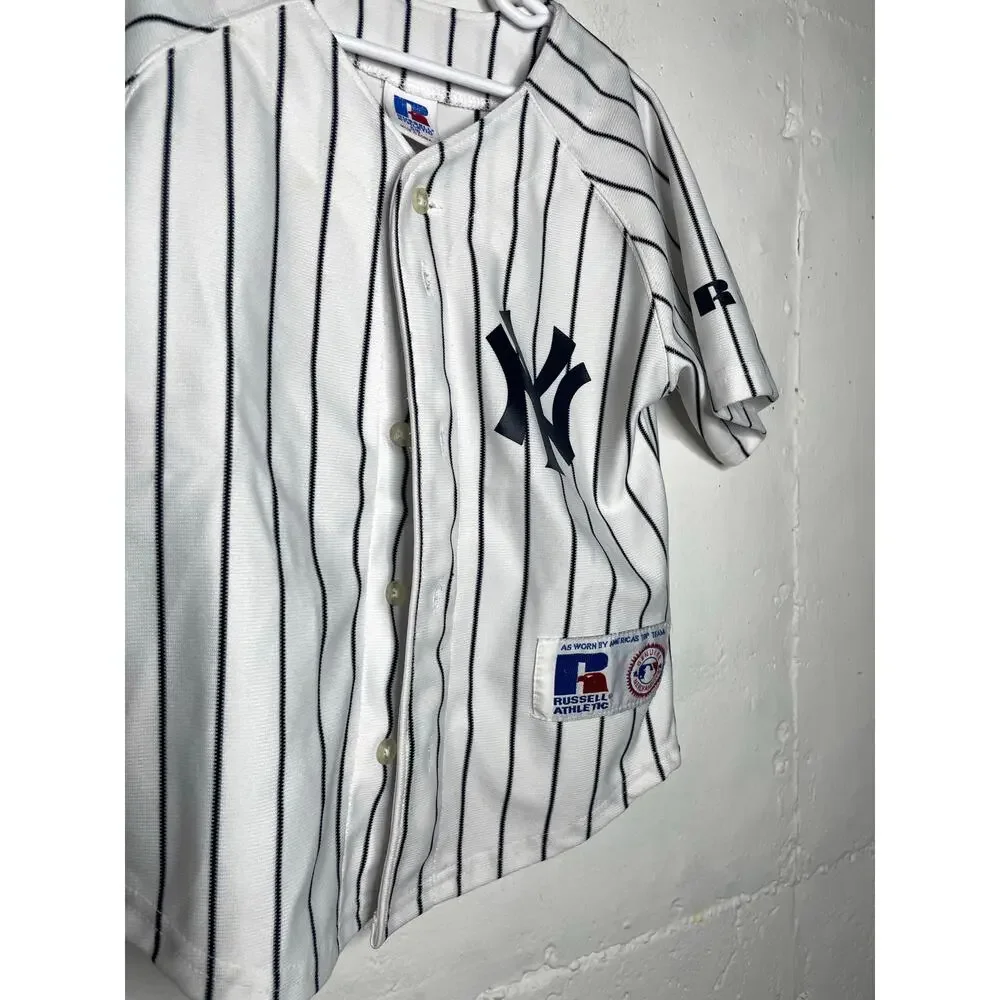 Vintage Youth New York Yankees GIAMBI 25 Jersey Russell Athletic Size 5/6